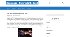 Desktop Screenshot of bukowskitheband.com