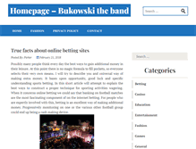 Tablet Screenshot of bukowskitheband.com